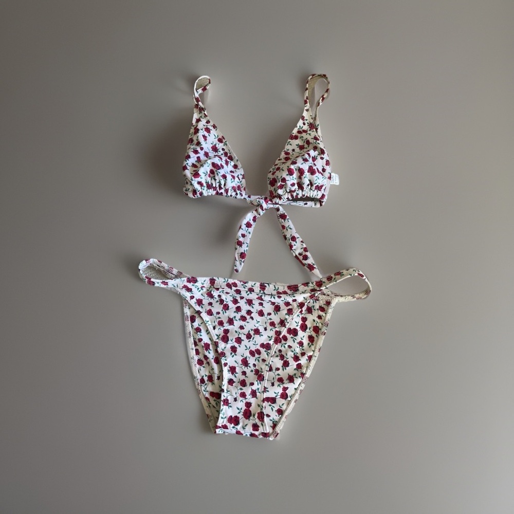 Reformation Rose Pattern Bikini Set XS-S